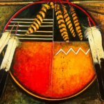 Kevin Red Star Artist Painting Dana Gallery