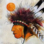 Kevin Red Star Artist Painting
