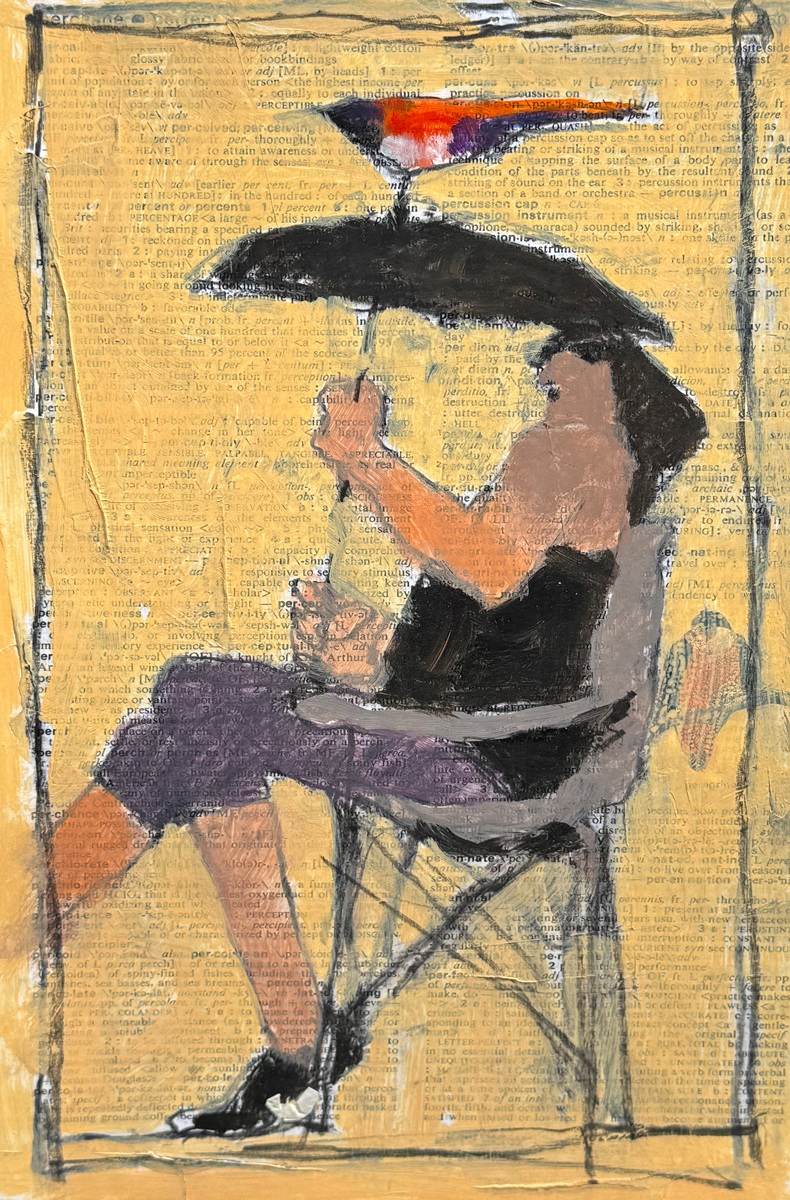 SOLD Under the Umbrella Artwork by Bob Schlegel, Dana Gallery Artist
