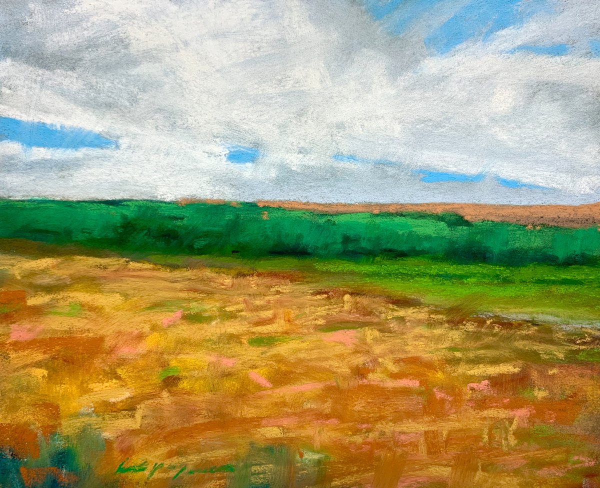 On the Way Back Pastel by Clay Pape, Dana Gallery Artist