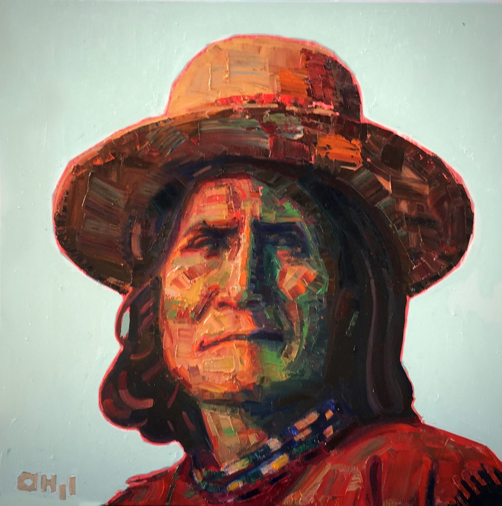 Geronimo 1900, 24x24  (Chiricahua Apache)