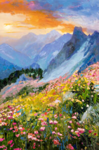 Painting by Garth Williams, Dana Gallery Artist