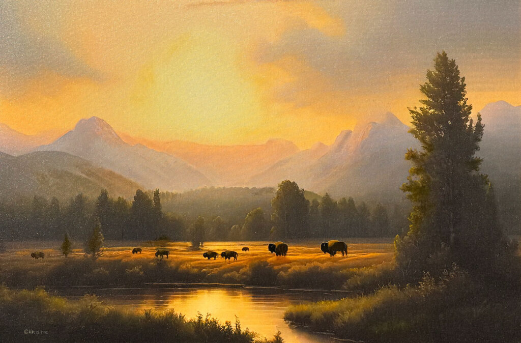 Painting by Reid Christie, Dana Gallery Artist