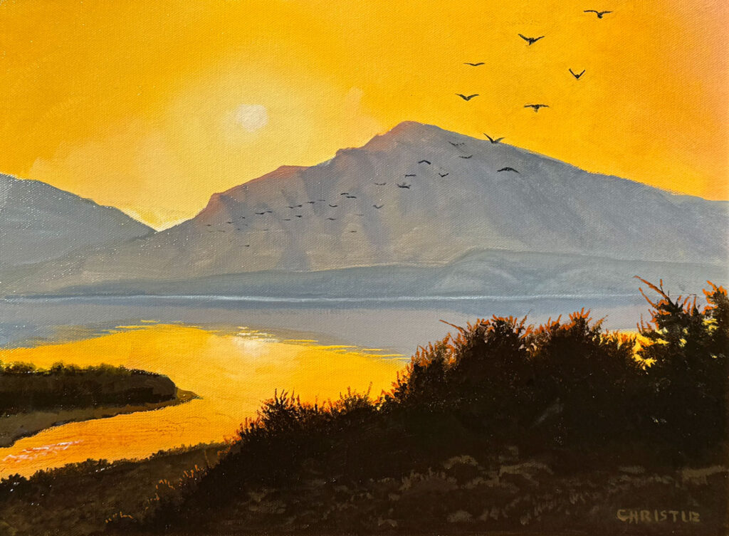 Painting by Reid Christie, Dana Gallery Artist