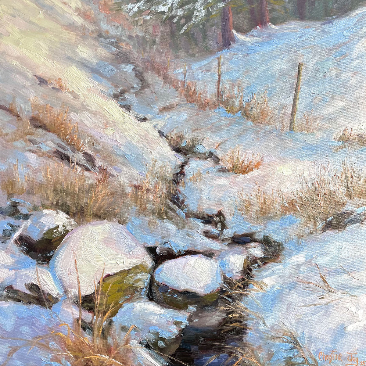 Painting by Christine Joy, Dana Gallery Artist