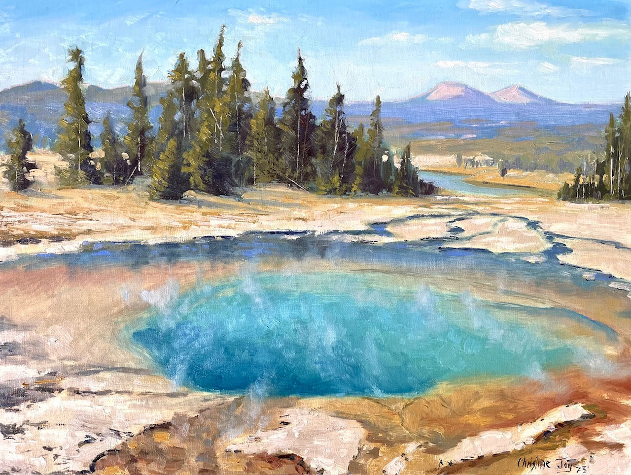 Painting by Christine Joy, Dana Gallery Artist