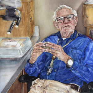 Painting for WaterMedia 2024, A national juried show hosted by Montana Watercolor Society at Dana Gallery