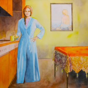 Painting for WaterMedia 2024, A national juried show hosted by Montana Watercolor Society at Dana Gallery