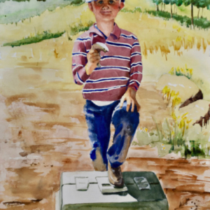 Painting for WaterMedia 2024, A national juried show hosted by Montana Watercolor Society at Dana Gallery