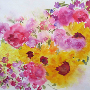 Painting for WaterMedia 2024, A national juried show hosted by Montana Watercolor Society at Dana Gallery