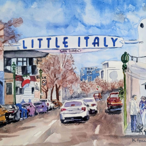 Painting for WaterMedia 2024, A national juried show hosted by Montana Watercolor Society at Dana Gallery