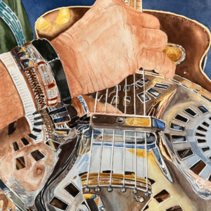 Painting for WaterMedia 2024, A national juried show hosted by Montana Watercolor Society at Dana Gallery