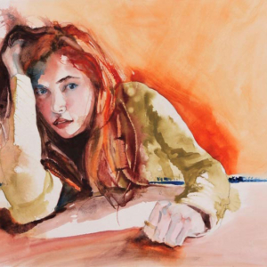 Painting for WaterMedia 2024, A national juried show hosted by Montana Watercolor Society at Dana Gallery