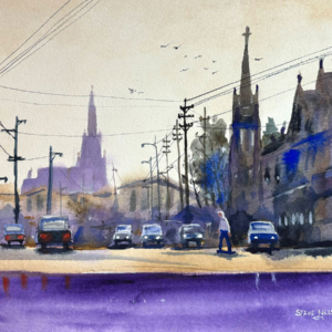 Painting for WaterMedia 2024, A national juried show hosted by Montana Watercolor Society at Dana Gallery