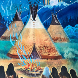 Painting for WaterMedia 2024, A national juried show hosted by Montana Watercolor Society at Dana Gallery