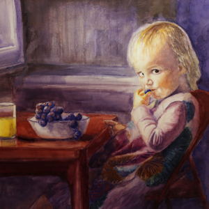 Painting for WaterMedia 2024, A national juried show hosted by Montana Watercolor Society at Dana Gallery