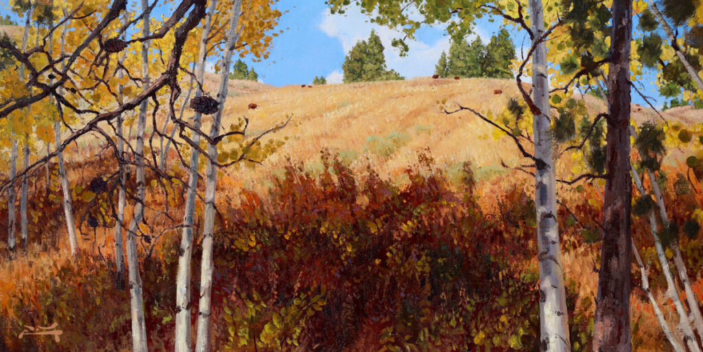 Painting by Robbie Moore, Dana Gallery Artist