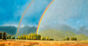 Painting by Robbie Moore, Dana Gallery Artist