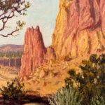 Red Rocks and Sagebrush 8x6 Christine Joy Artist Painting Dana Gallery