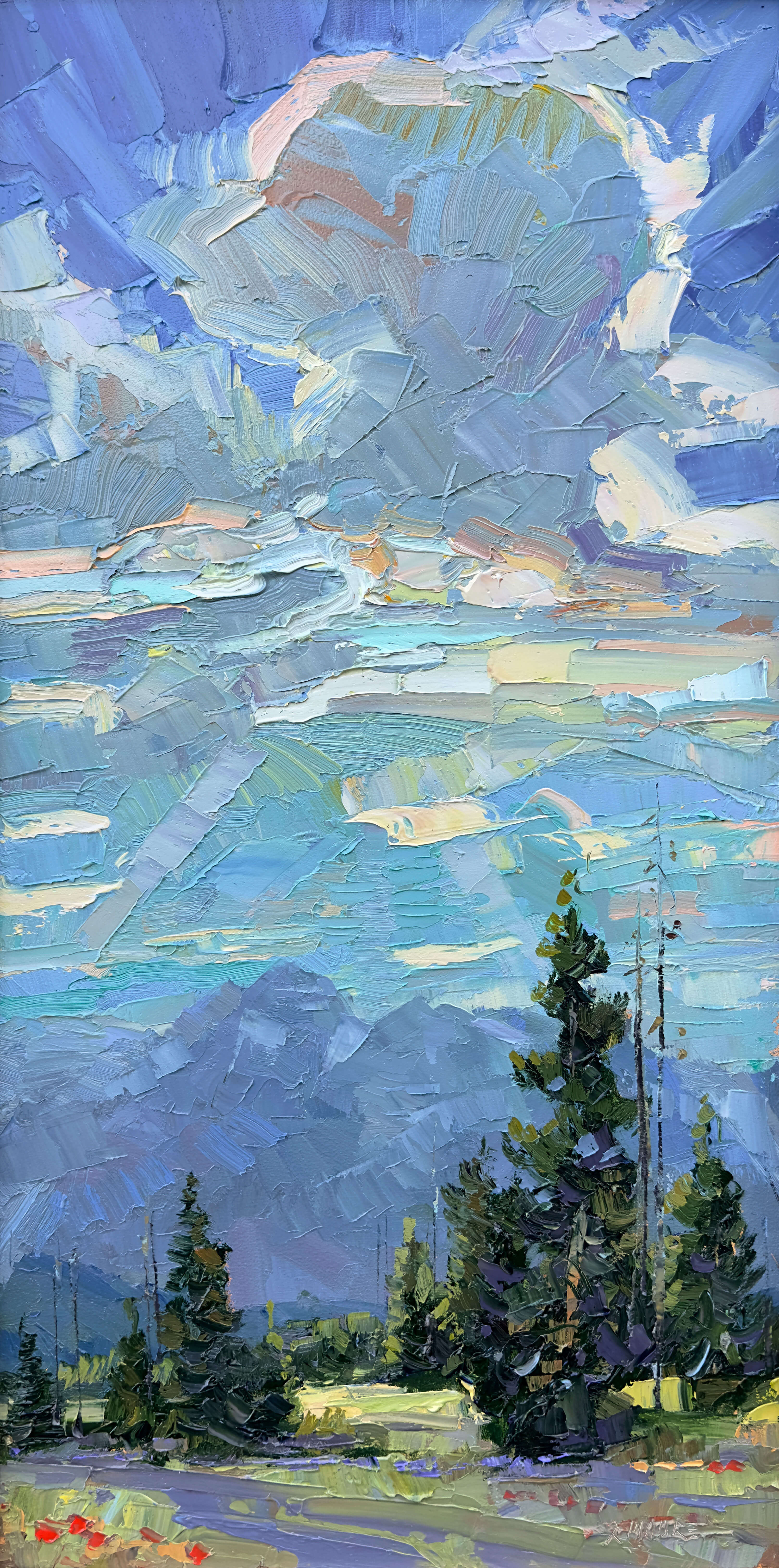 SOLD Sunset Robert Moore Artist Painting Dana Gallery