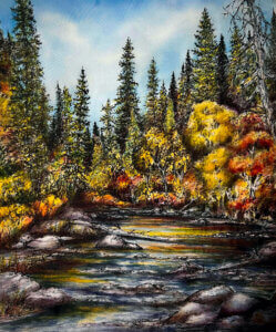 Painting by Dawn Sievers at Dana Gallery