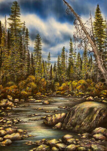 Painting by Dawn Sievers at Dana Gallery