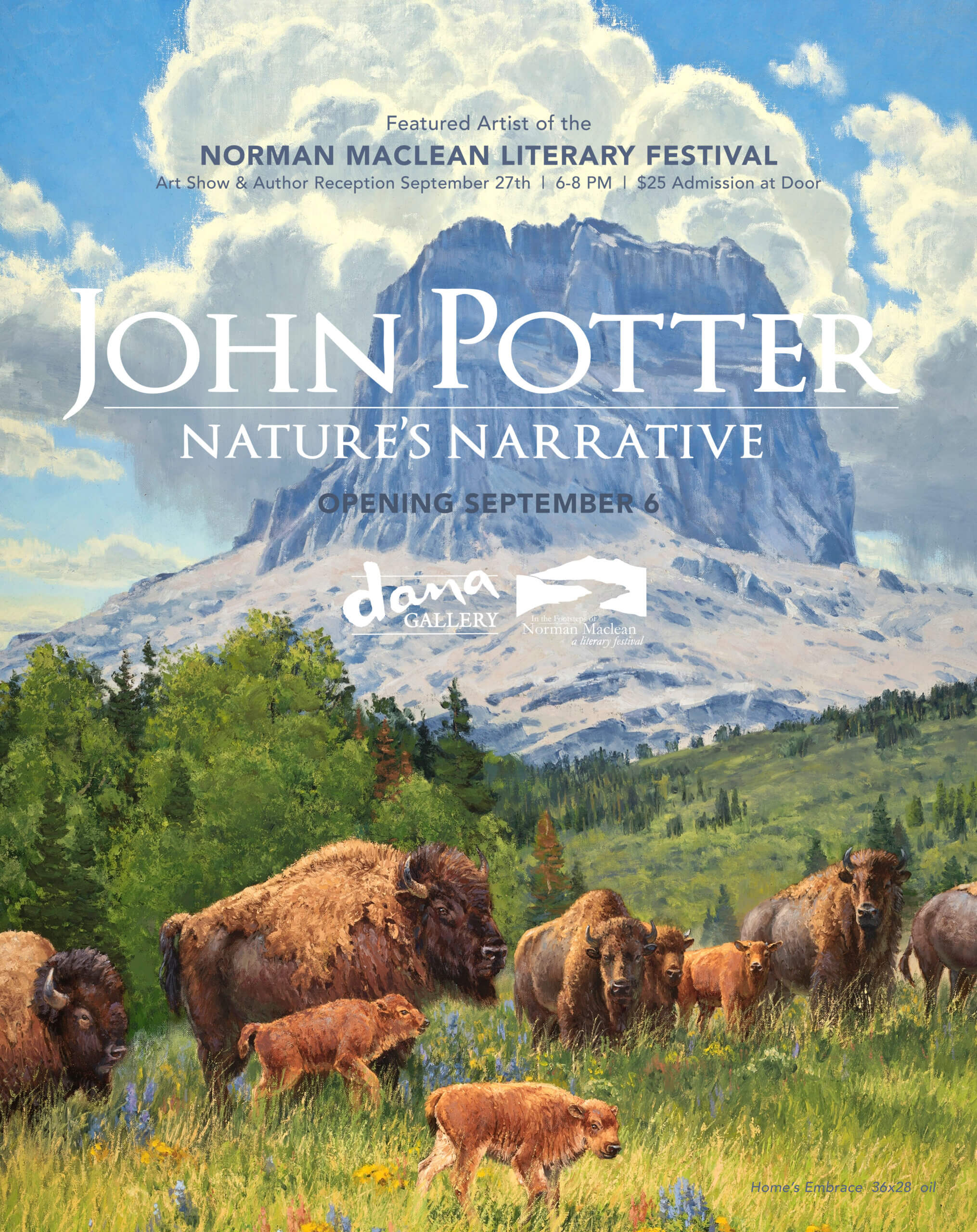 John Potter Show Opening September 6 at Dana Gallery in Conjunction with Maclean Literary Festival