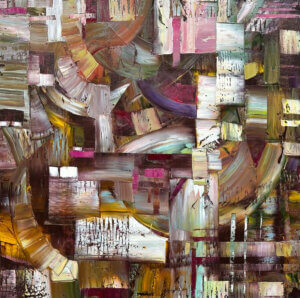 Abstract Painting by Robert Moore, Dana Gallery Artist