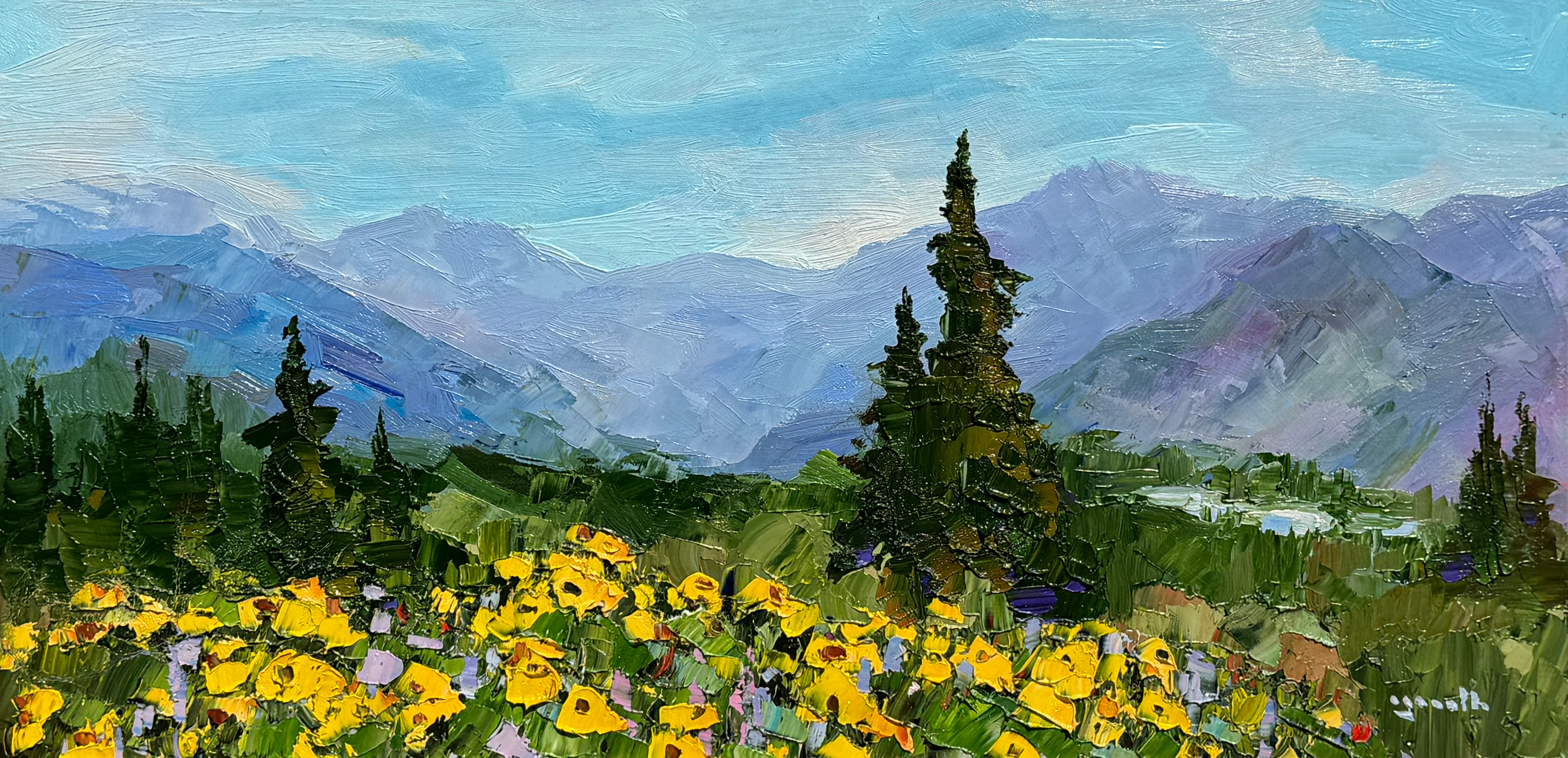 Painting by Garth Williams, Dana Gallery Artist