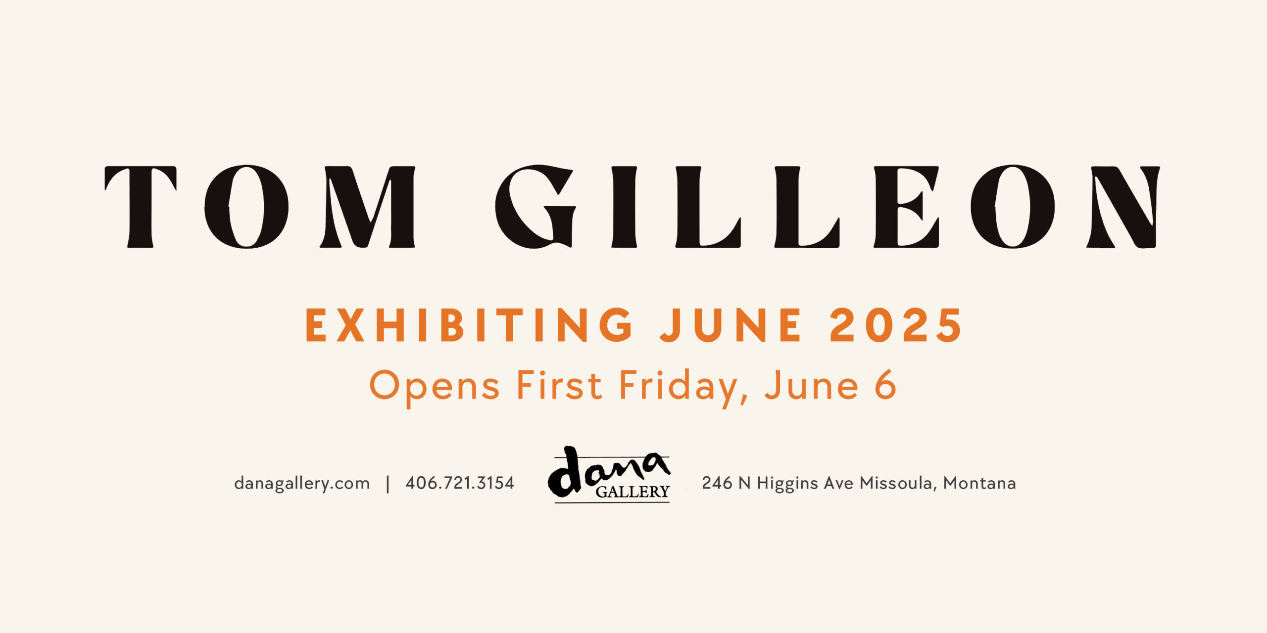 Artist Tom Gilleon, Exhibiting at Dana Gallery June 2025