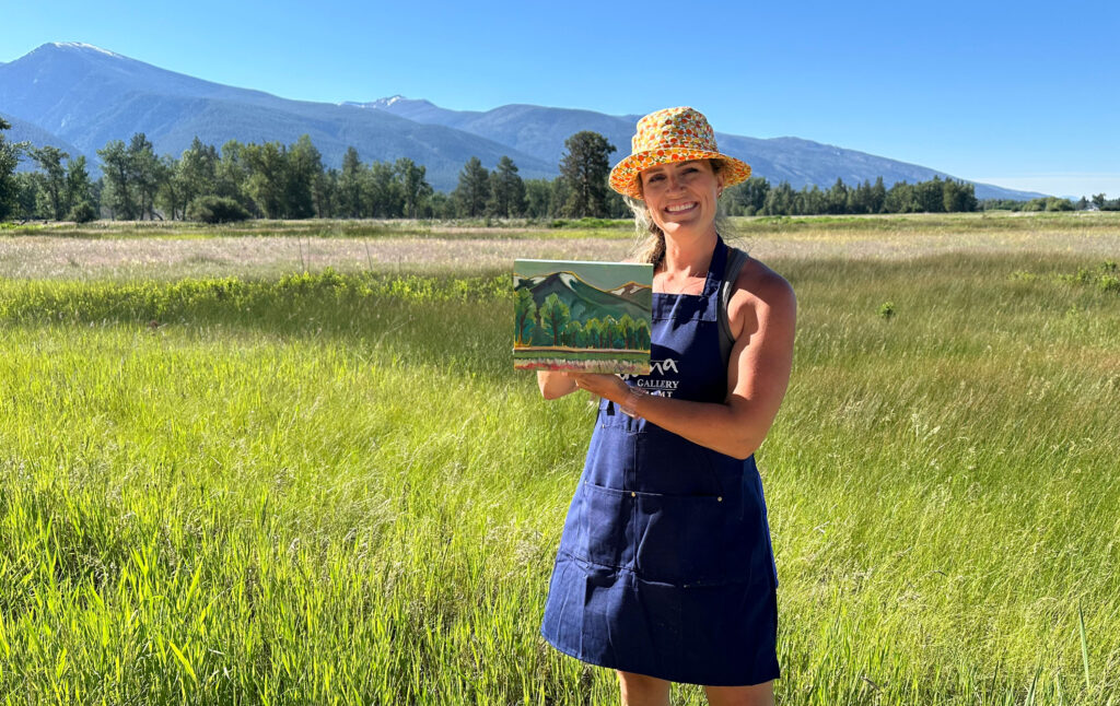 Abby Pittman at Paint Out