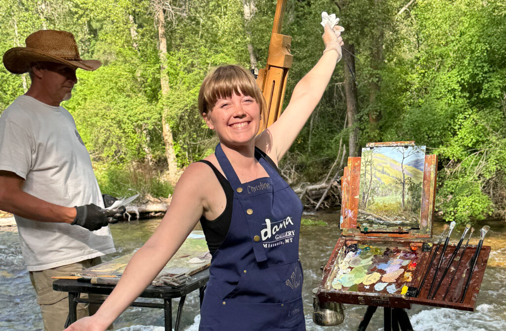 Christine Joy at Paint Out 2024
