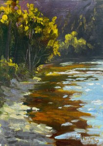 Plein Air Painting by Christine Joy, Dana Gallery Artist
