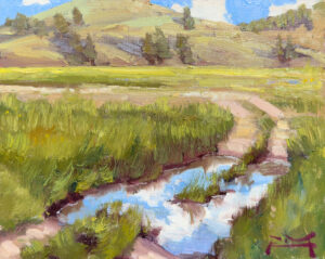 Plein Air Painting by Robbie Moore, Dana Gallery Artist
