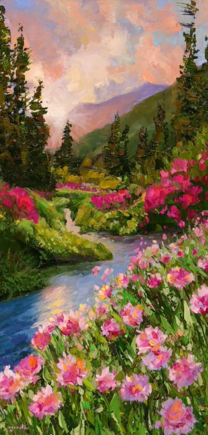 Flower Sunset