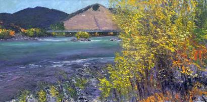 Looking from the Clarkfork to Higgins